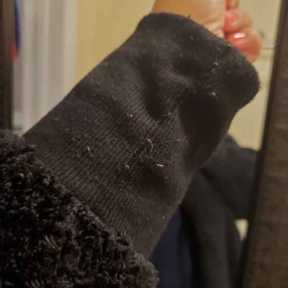 Black Chunky hooded sweater - Picture 4 of 11